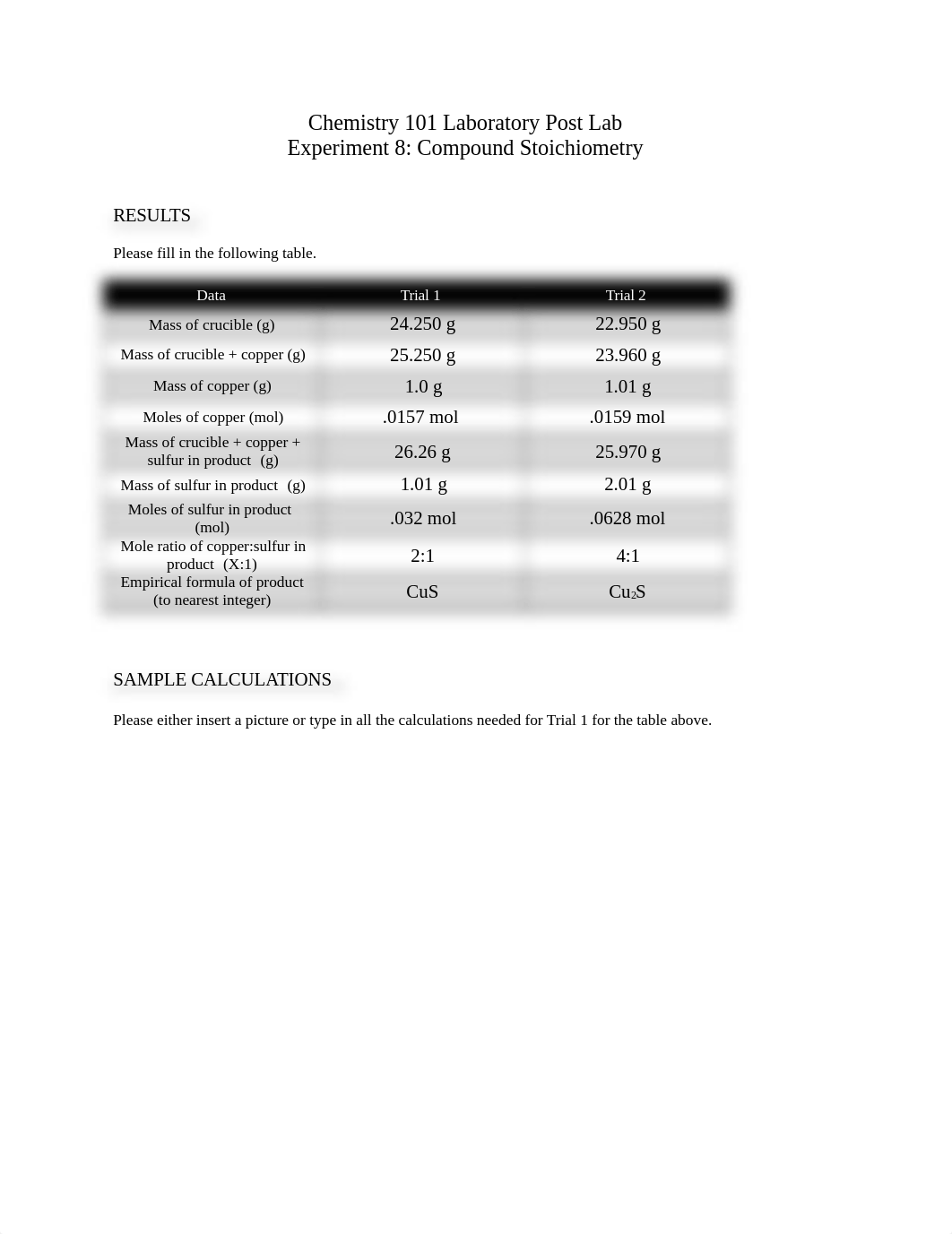 Experiment 8 Post Lab - Compound Stoich.docx_d009lu85p83_page1