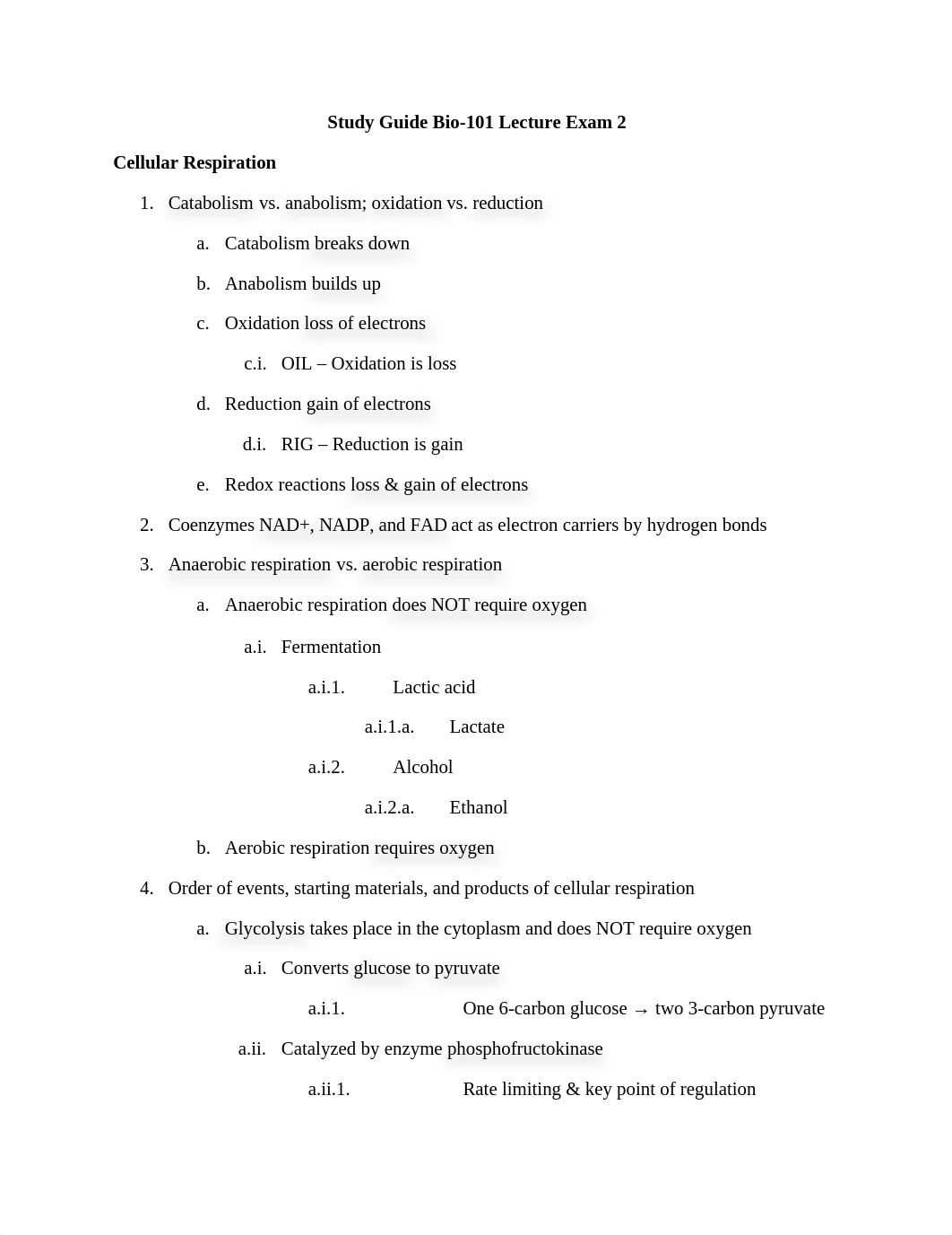 Study Guide Bio-101 Lecture Exam 2_d00g085v7mh_page1