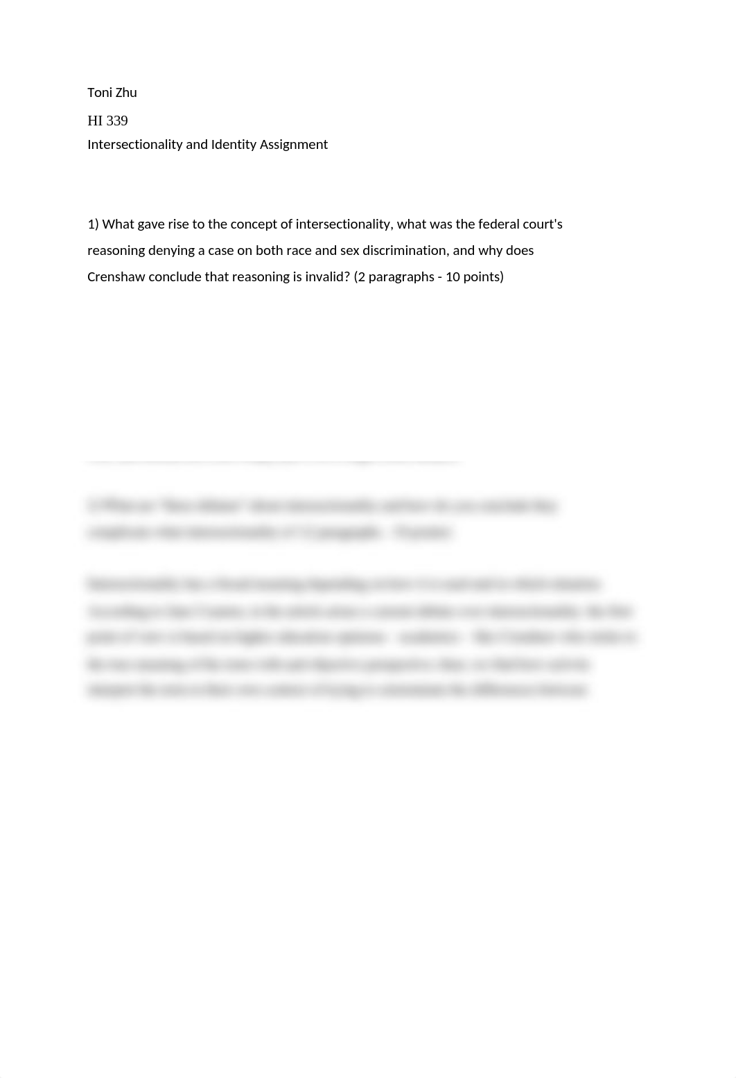 Intersectionality and Identity Assignment - Toni Zhu.docx_d00iqg84047_page1