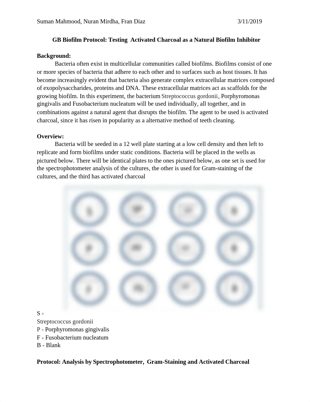 GB Biofilm Protocol- Testing  Activated Charcoal as a Natural Biofilm Inhibitor.docx_d00rcu8vl7w_page1