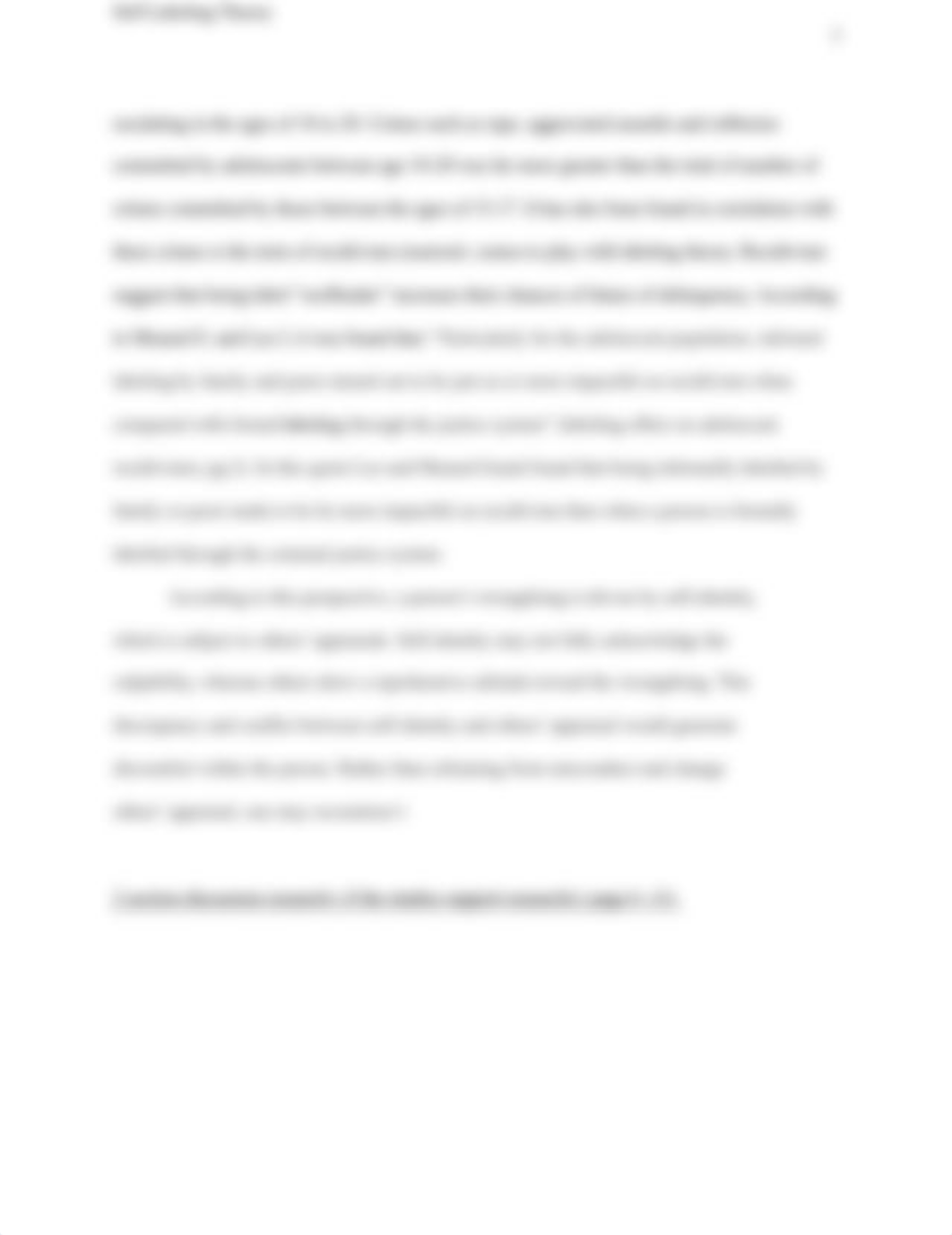 CJ Essay : Self labeling theory_d0130enr899_page2