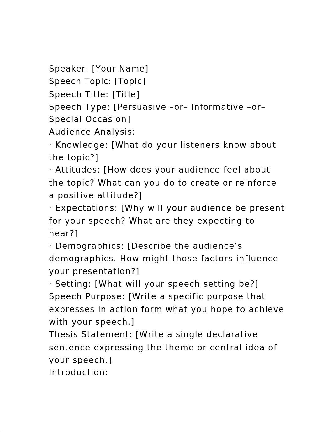 Speaker [Your Name]Speech Topic [Topic]Speech Title [Title].docx_d0168ix8gfg_page2