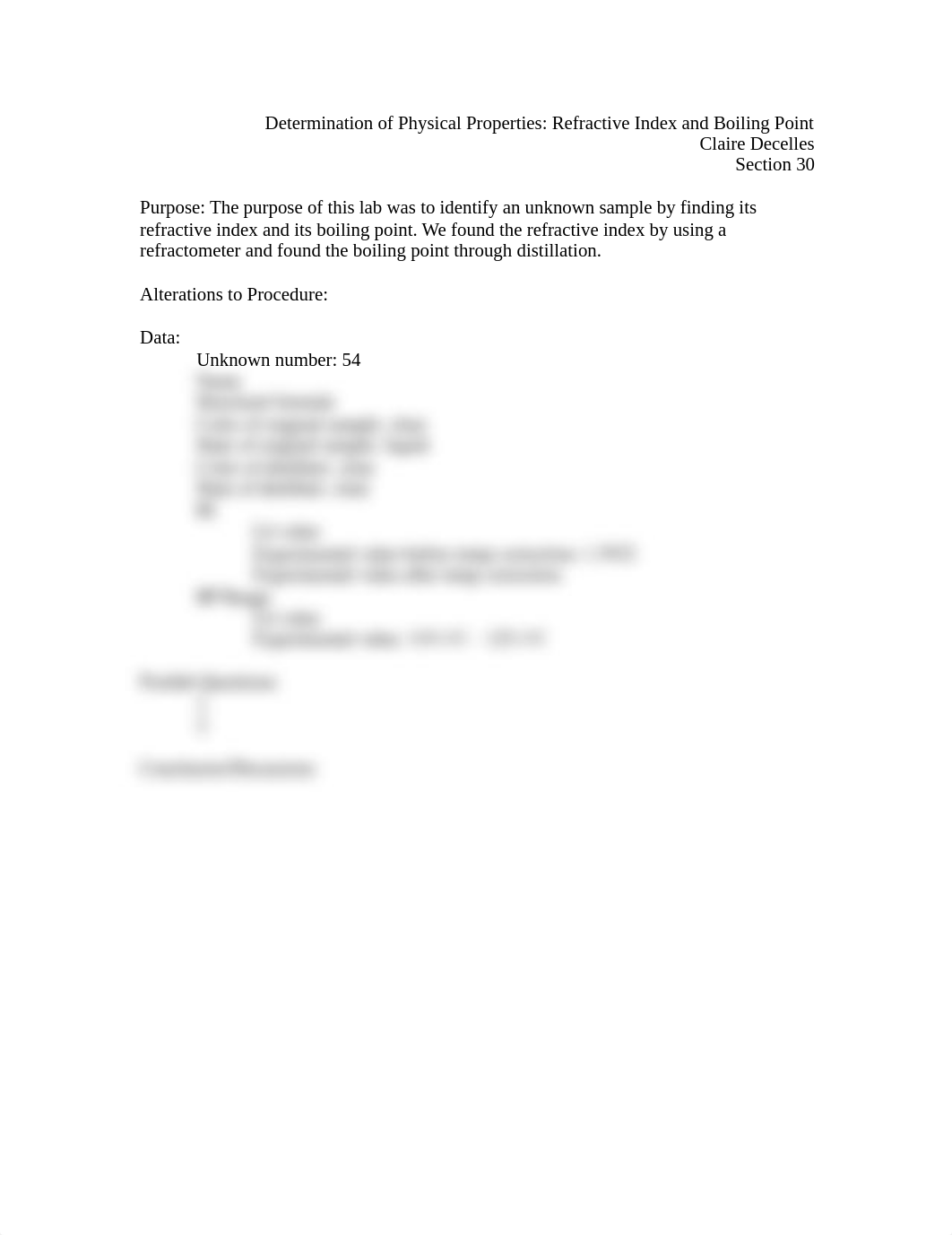 Melting Point and Solubility Lab Report.docx_d01ar7gikf8_page1