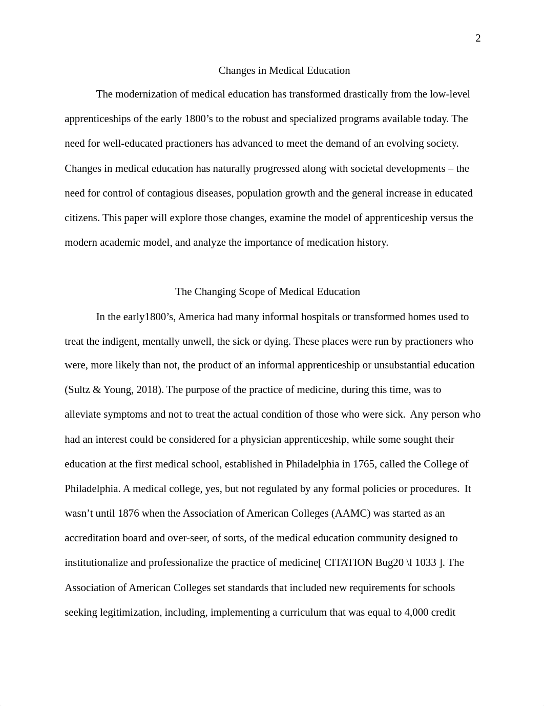 BHA-FPX4002 Assessment 2 Changes in Medical Education.docx_d01jde4xojy_page2