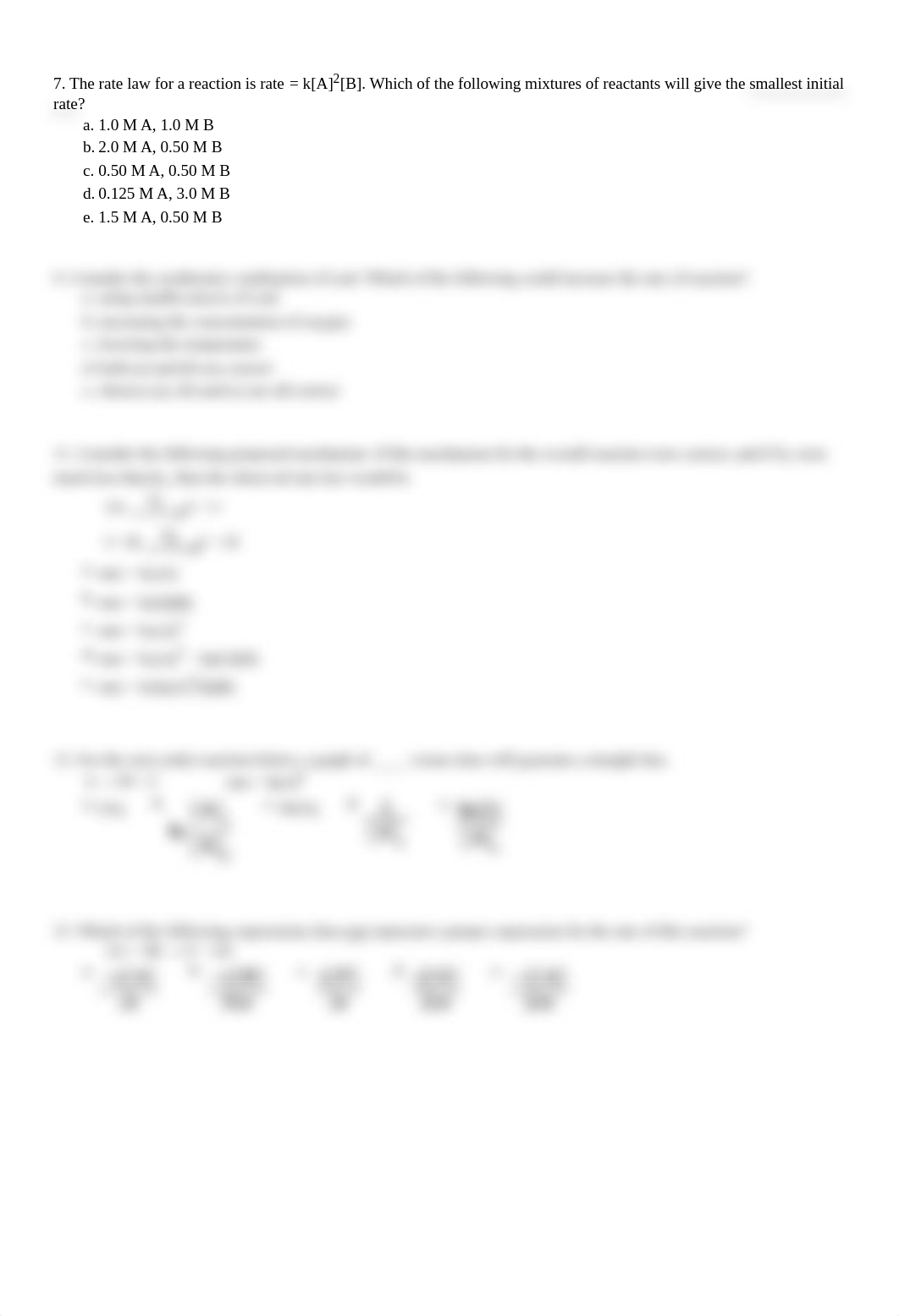 Pretest Ch 14 Chemical Kinetics Odds with key.pdf_d01s61avmat_page2