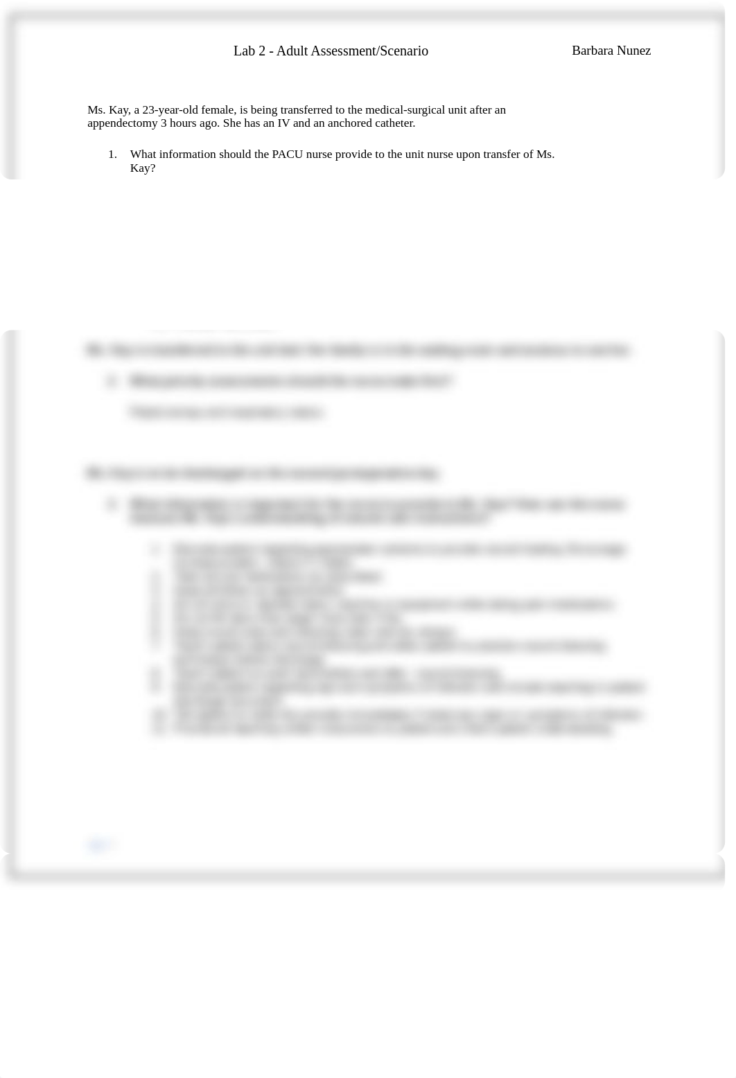 Lab 2 - Post-op adult assessment, communication, intervention(1).docx_d0238ea5tj7_page1