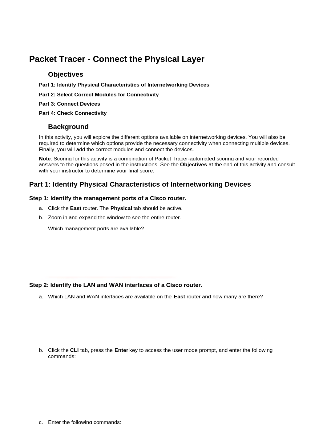 4.7.1 Packet Tracer - Connect the Physical Layer.docx_d0253z3uf9t_page1