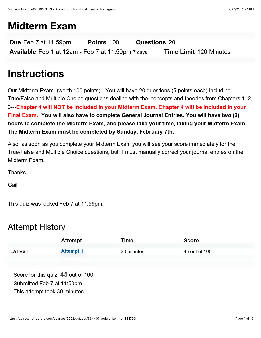 Midterm Exam: ACC 105 NT 3 - Accounting for Non-Financial Managers.pdf_d02eepzocxp_page1