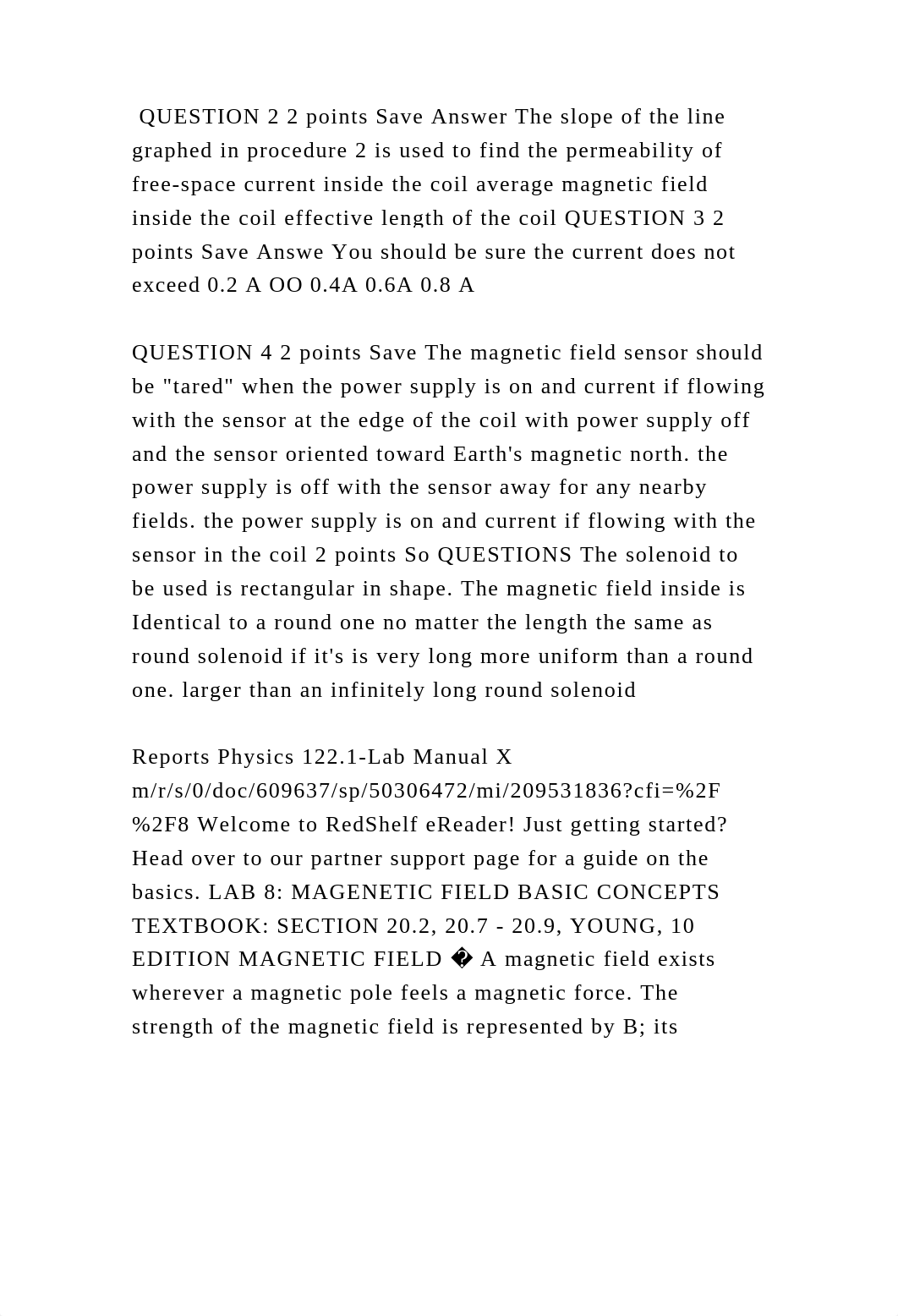 QUESTION 2 2 points Save Answer The slope of the line graphed in proc.docx_d02loat8td9_page2