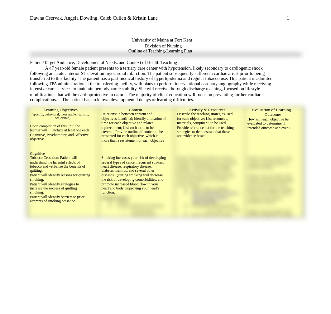 NUR 425 Teaching Learning Plan Exemplar.docx_d02vquis604_page1