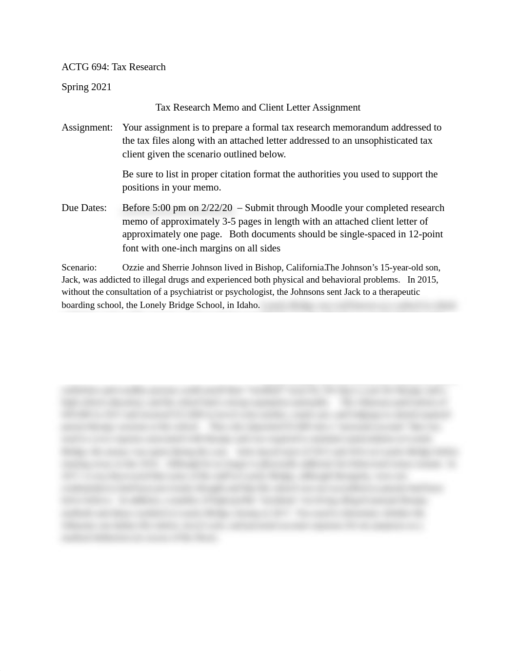 ACTG 694 Tax Research Memo and Client Letter Assignment (2).docx_d03dwn8l4oh_page1