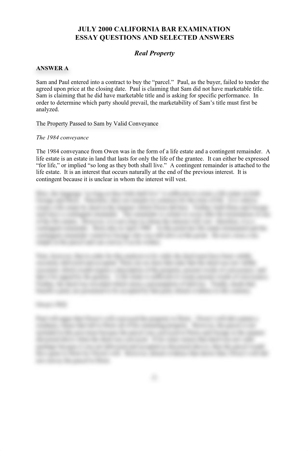 CS - Property July 2000 Bar Exam Questions & Answers.pdf_d03e4yewu9r_page2