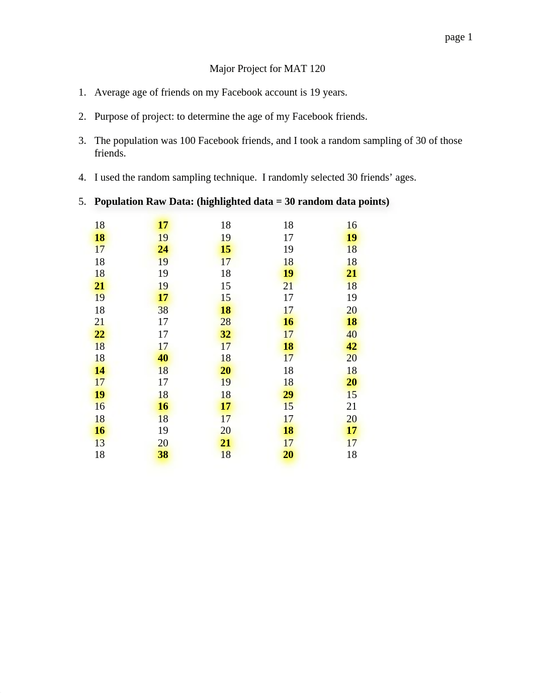 MAT 120 Major Project for MAT 120_d03eex3hdsl_page1