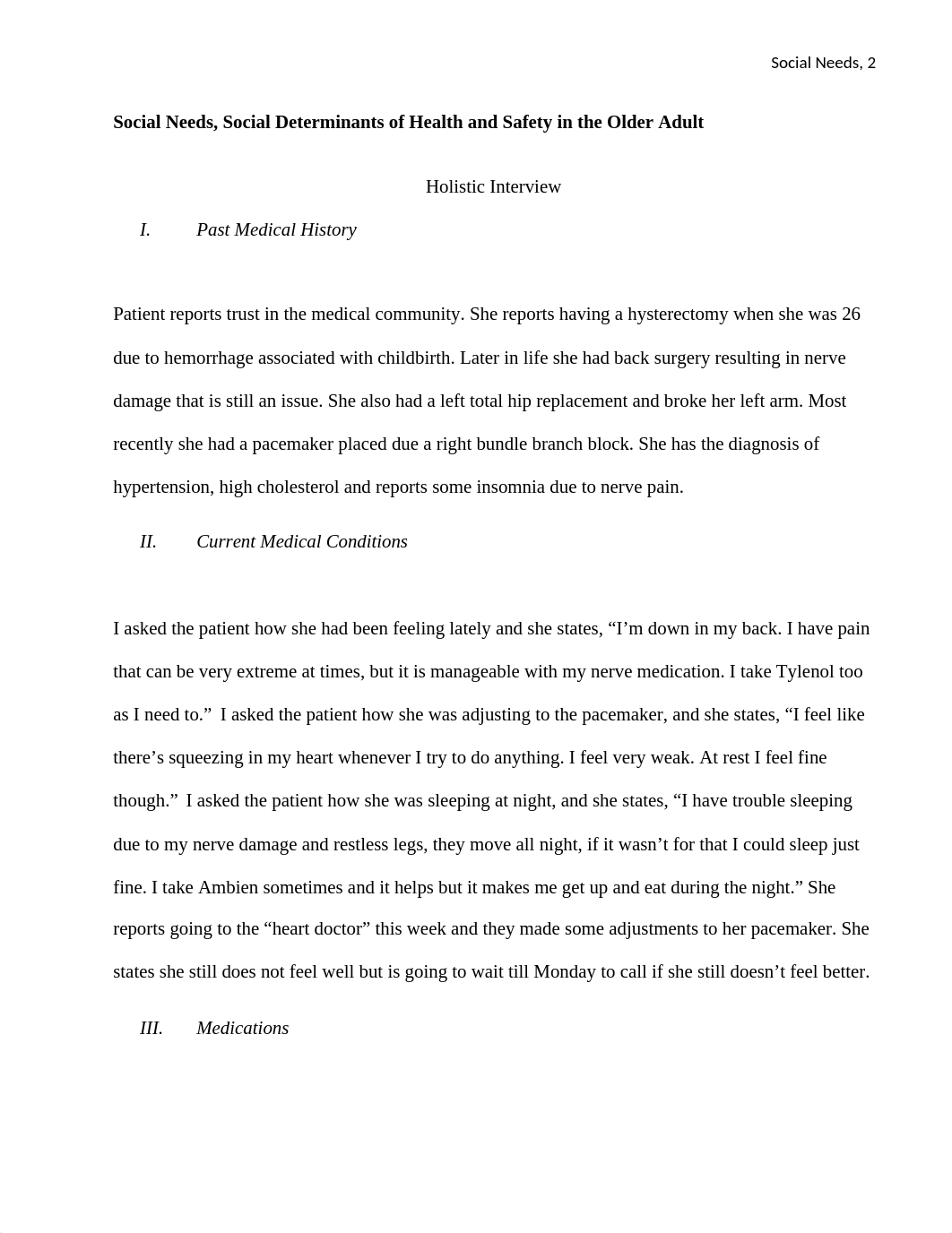 NSG 115 Social Needs Social Determinants of Health and Safety in the Older Adult Template SU21.docx_d03n5shuhj6_page2