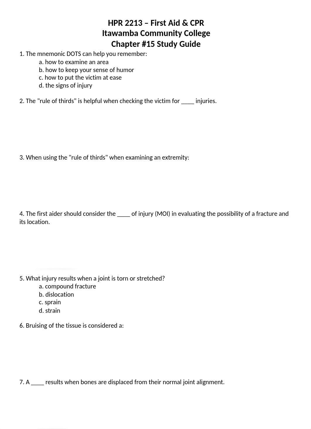 HPR 2213 - Chapter 15 Study Guide_d03s0fmzfof_page1