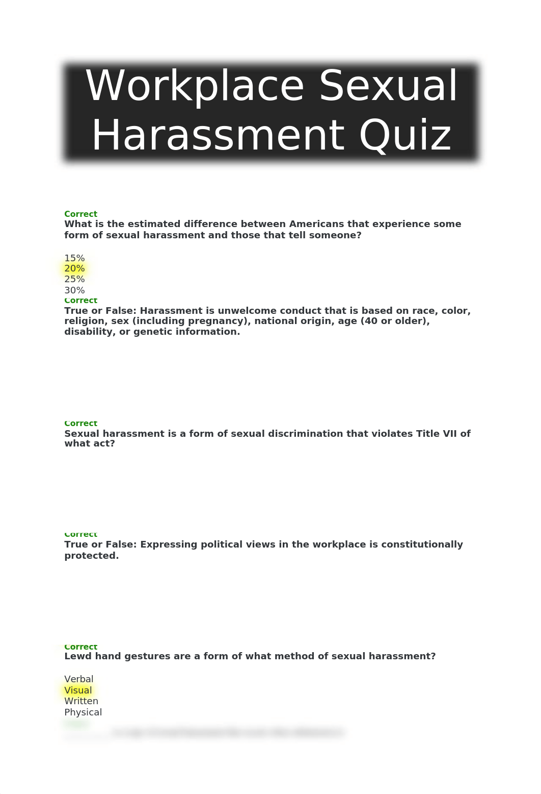 Workplace Sexual Harassment Quiz.docx_d03xiz4r0kz_page1