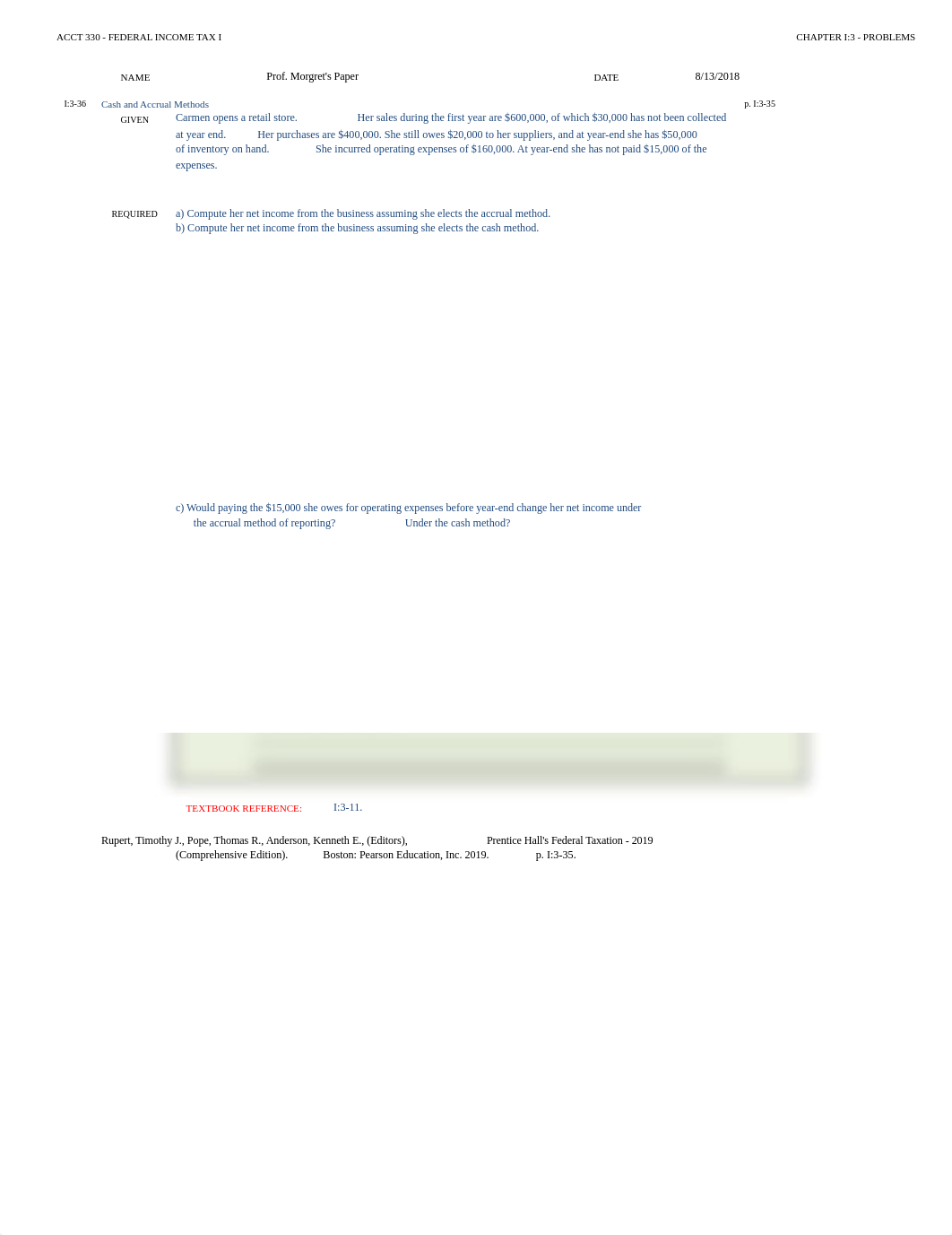 Chapter I-3 Problems - Aug 2018 - w Solutions.xlsx_d0407ma0ma4_page1