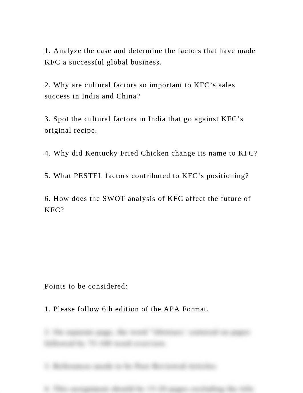 1. Analyze the case and determine the factors that have made KFC a s.docx_d043tn654mu_page2