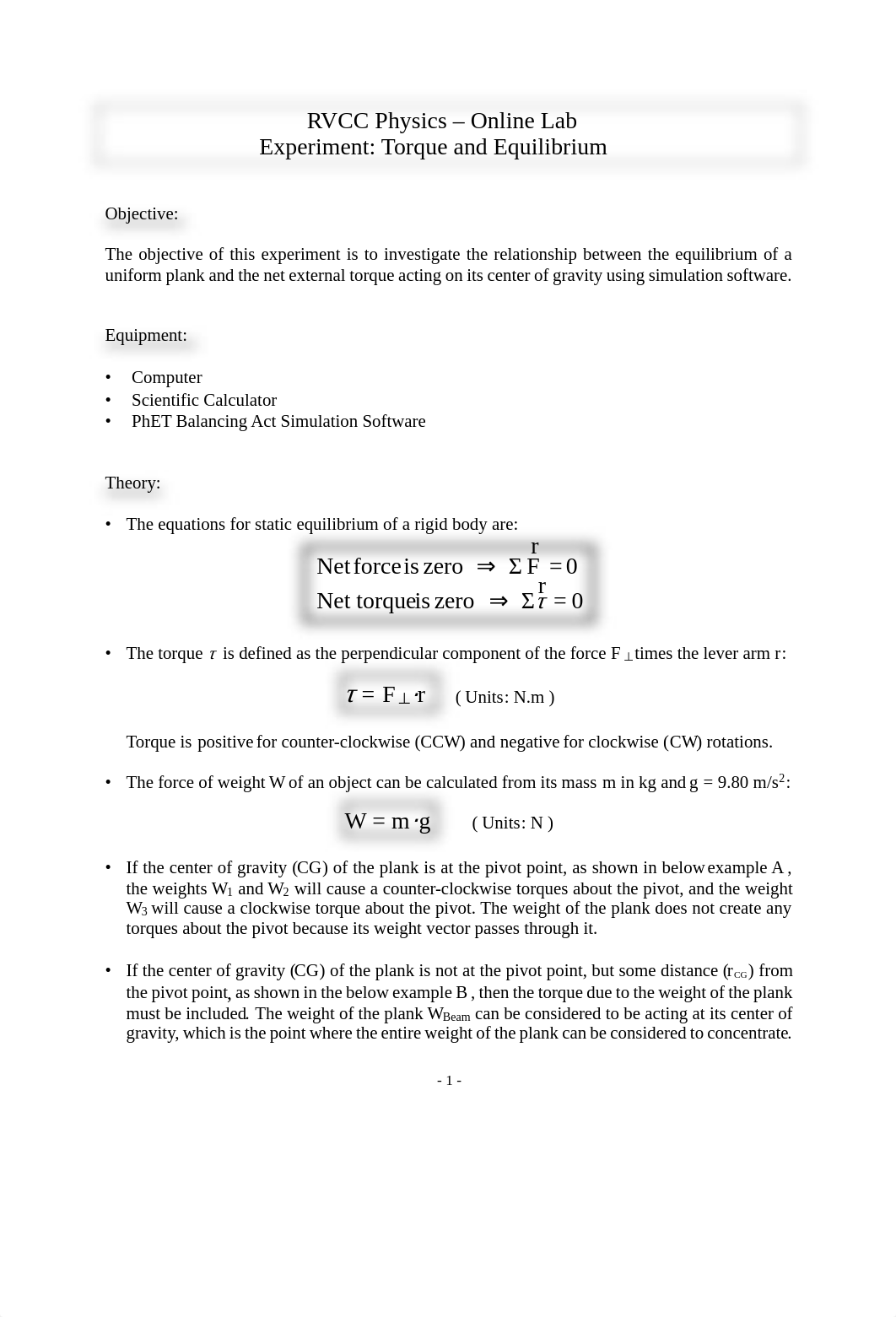 Phys Online Lab 10 - Torque and Equilibrium.pdf_d046vk5v7nz_page1