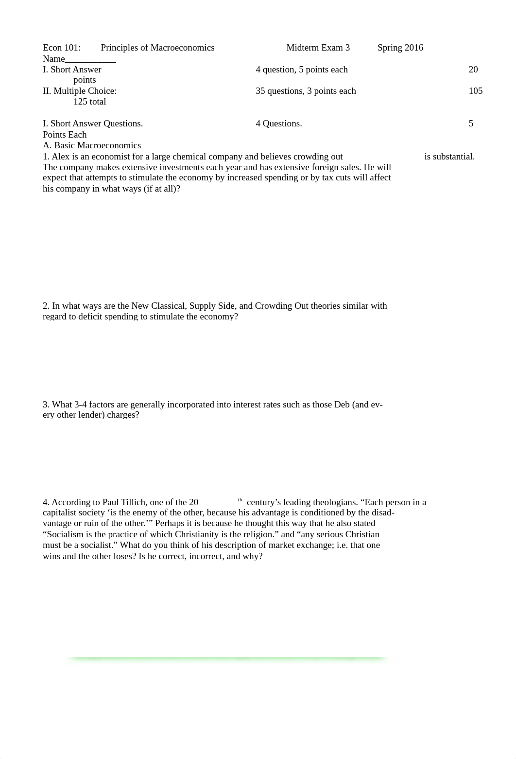 aEcon 101 Midterm Exam 3 Spring 2016 mankiw euro hauser wealthfx wolframEFPSFH AsnessNotIdiots CCMC_d04l4fiwfkf_page1