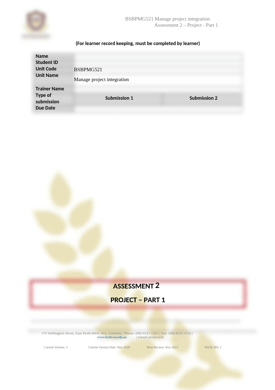 BSBPMG521 - Assessment 2  - V3 - Nov 2020.docx_d04pd9ak89u_page2