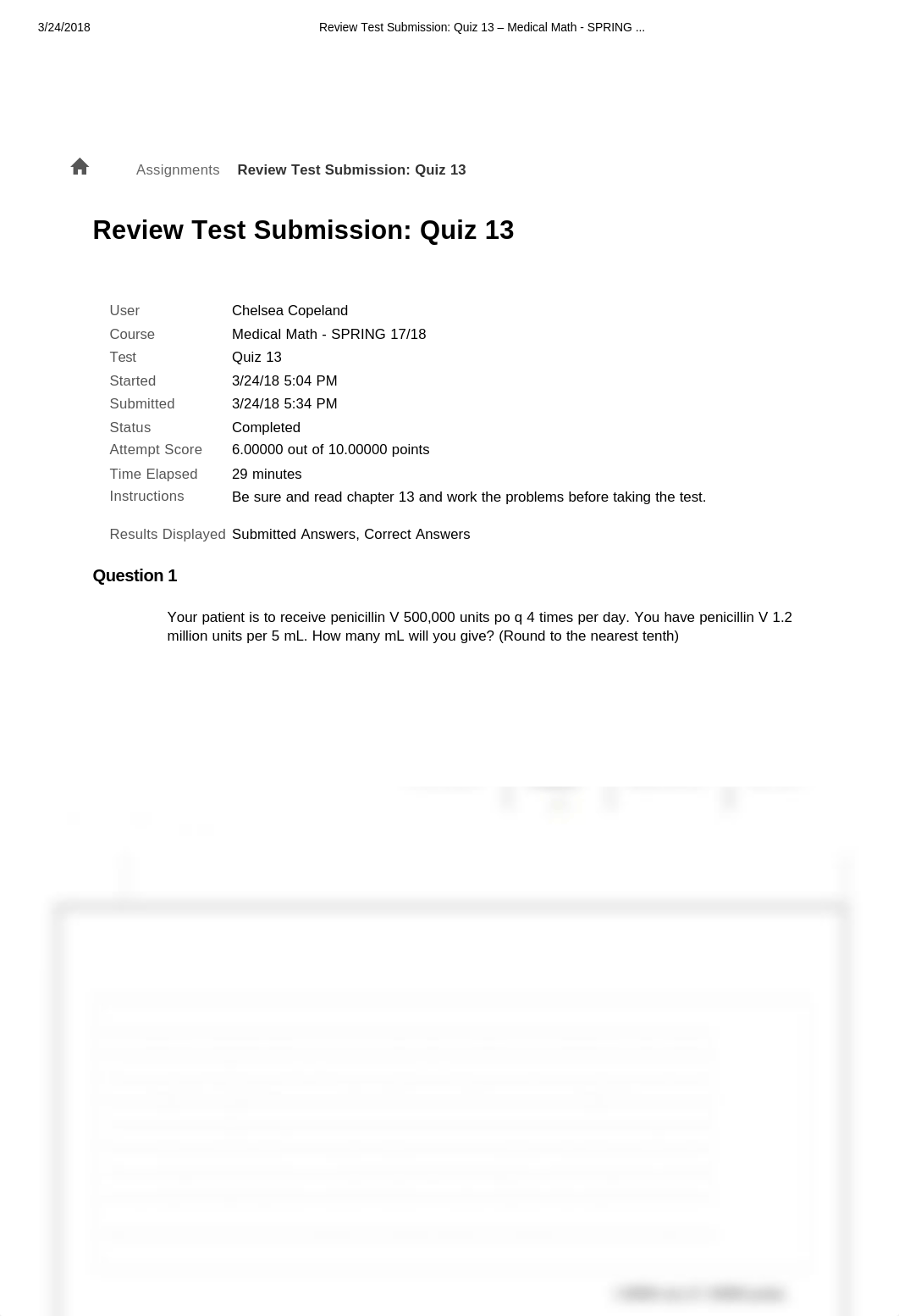 Review Test Submission: Quiz 13 - Medical Math - SPRING ....pdf_d04vozessjm_page1