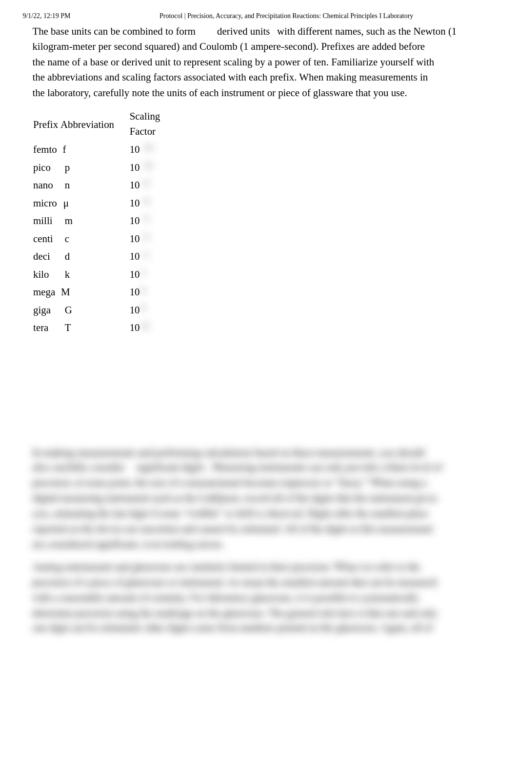 Protocol _ Precision, Accuracy, and Precipitation Reactions_ Chemical Principles I Laboratory.pdf_d04zmj9dxke_page2