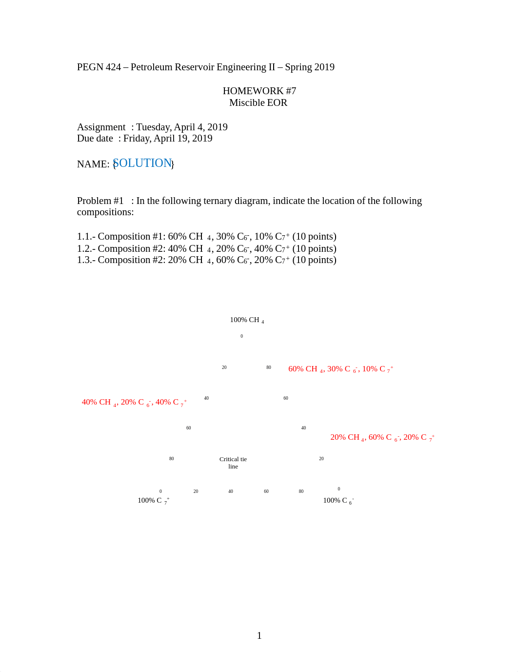 HW7 SOLUTION - PEGN 424 - Petroleum Reservoir Engineering II - Spring 2019.pdf_d050hy93lqx_page1