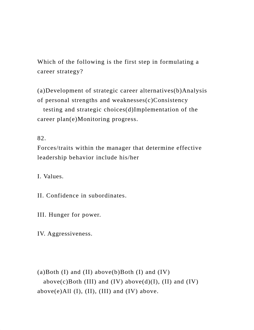 Which of the  following is the first step in formulating a caree.docx_d059cswbx9h_page2