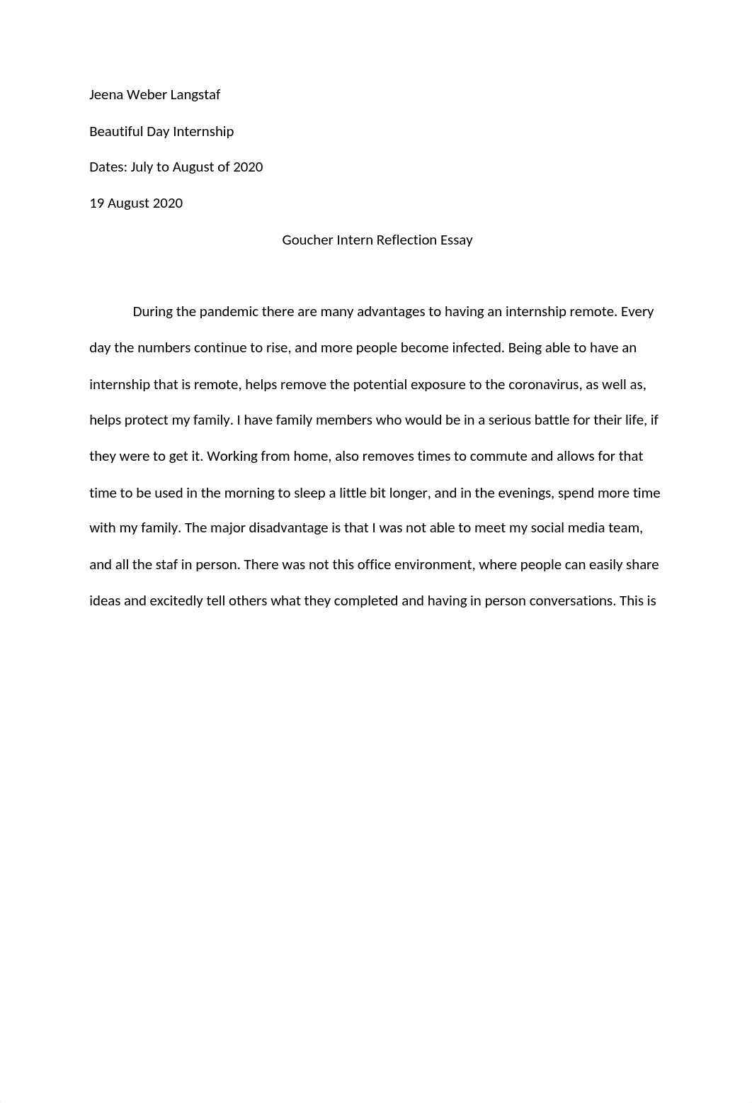 Goucher Intern Reflection Essay .docx_d05lqhvgeef_page1