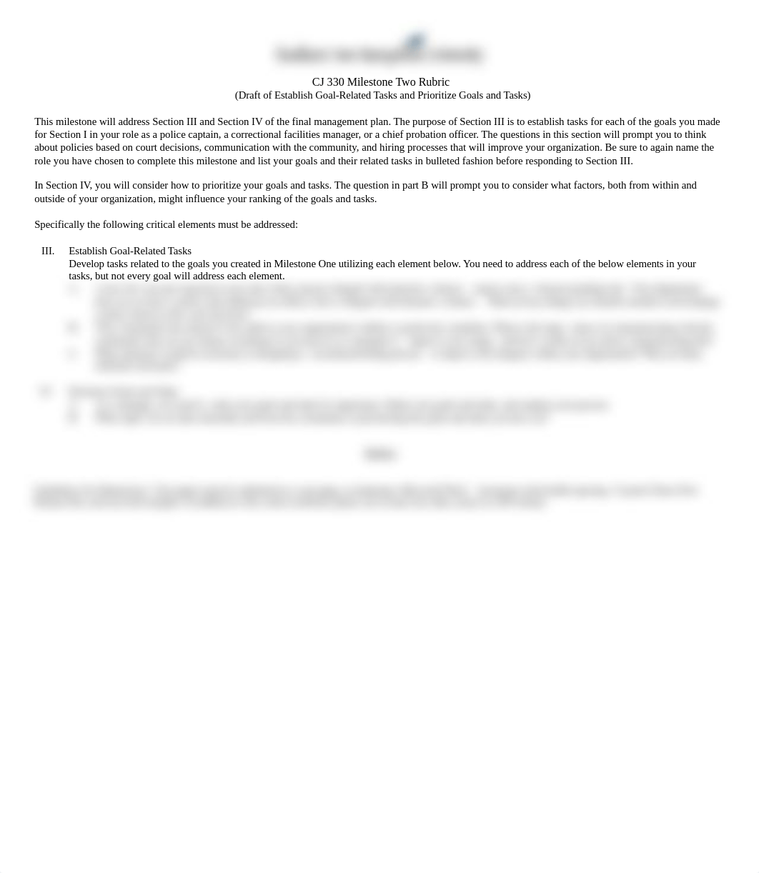 CJ 330 Milestone Two Guidelines and Rubric  .pdf_d05zvq594bx_page1