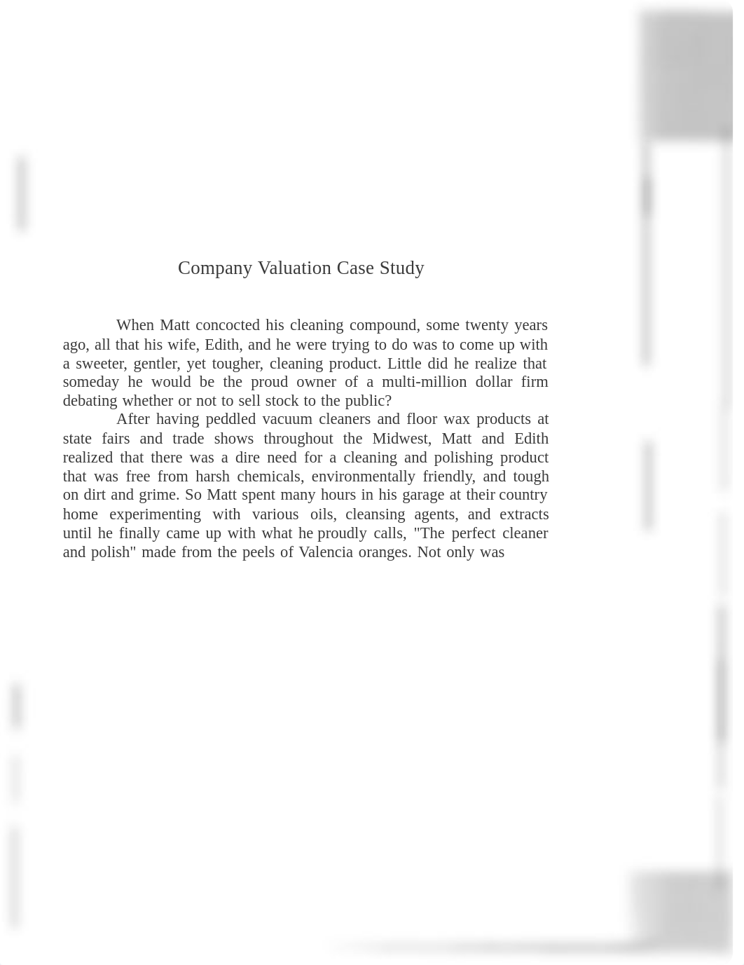 FIN 4050 Valuation Case Study.docx_d064dhlg97h_page1