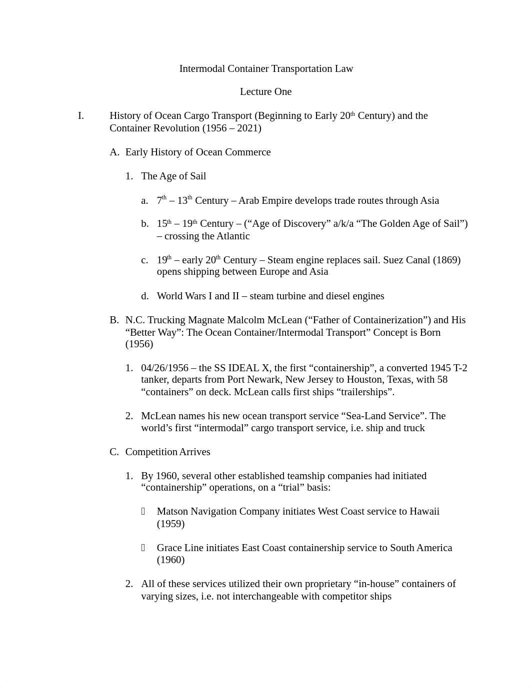 Intermodal Container Transportation Law Outline.docx_d0667jylrpo_page1