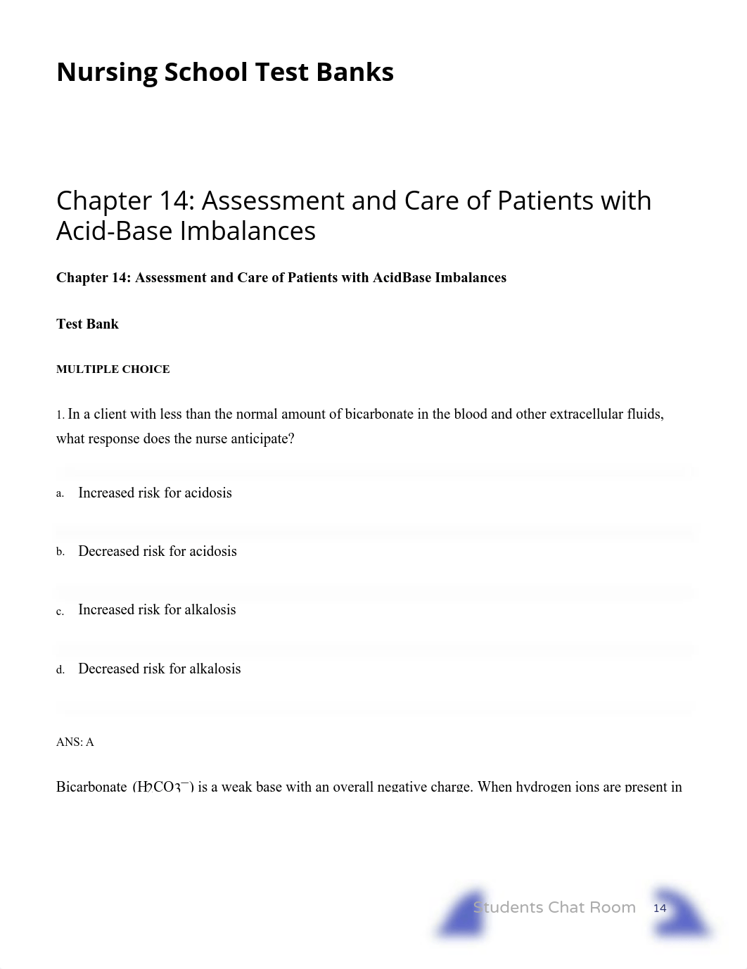 Chapter 14_ Assessment and Care of Patients with Acid-Base Imbalances _ Nursing School Test Banks.pd_d06gqcam48a_page1