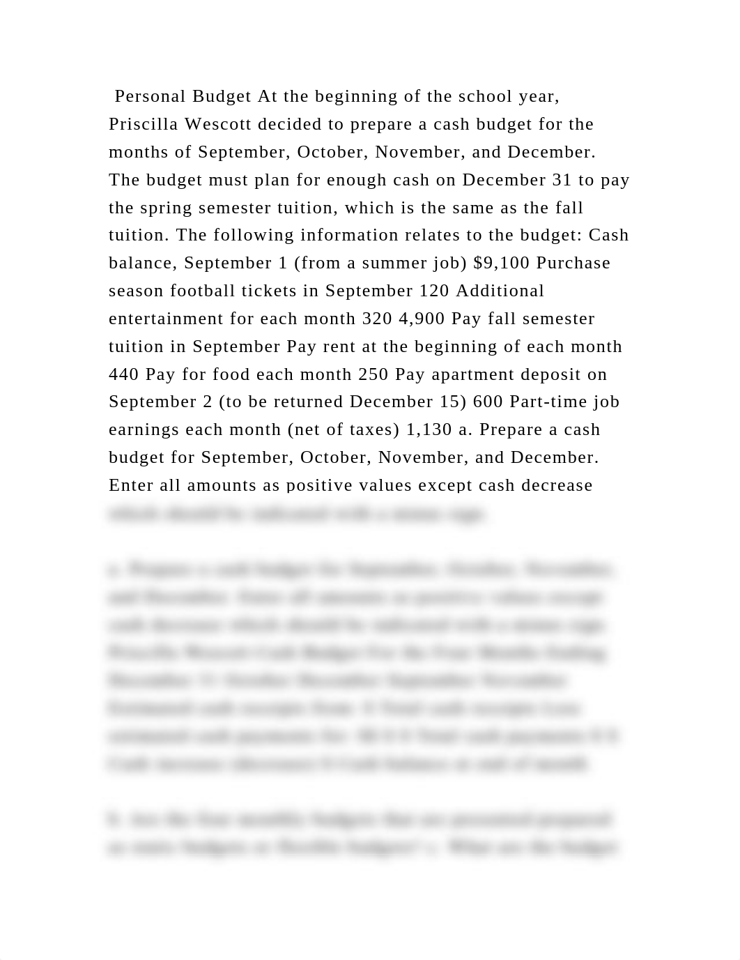 Personal Budget At the beginning of the school year, Priscilla Wescot.docx_d06my4iu99i_page2