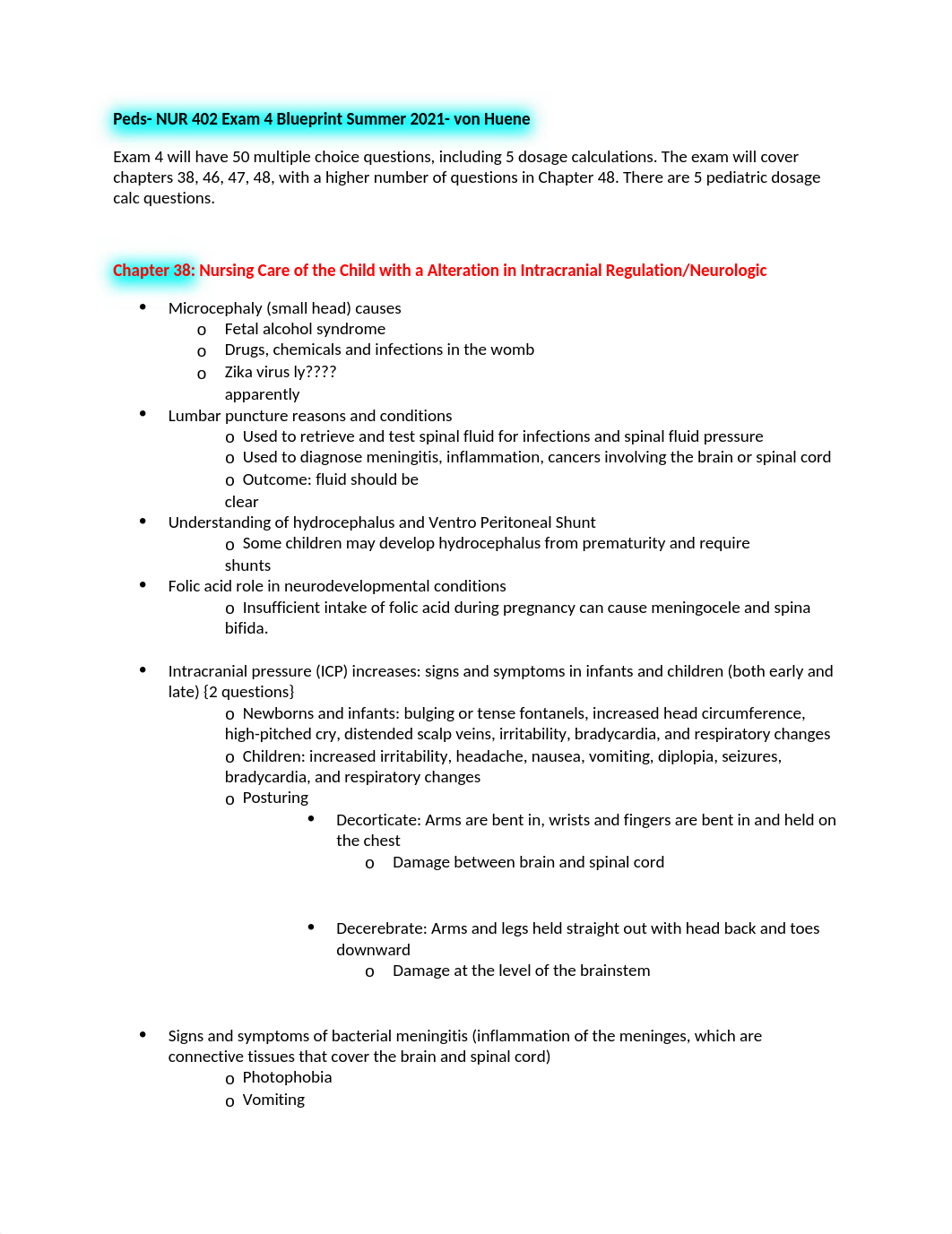 Peds exam 4 .docx_d06swcpd2eu_page1