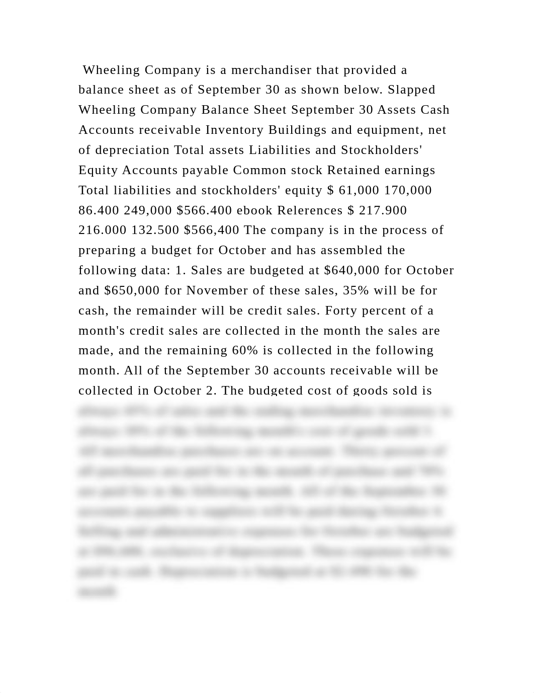 Wheeling Company is a merchandiser that provided a balance sheet as o.docx_d076yi53pqf_page2