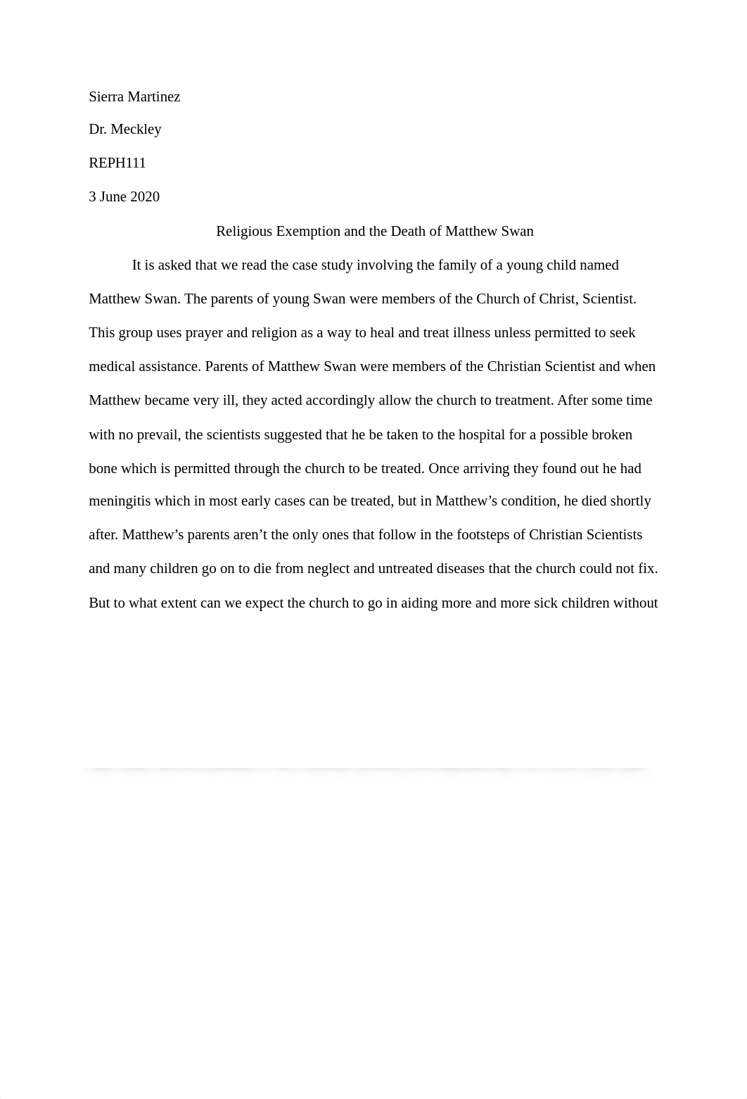 Religion Expemption and the Death of Matthew Swan.docx_d07b0u8mwkh_page1