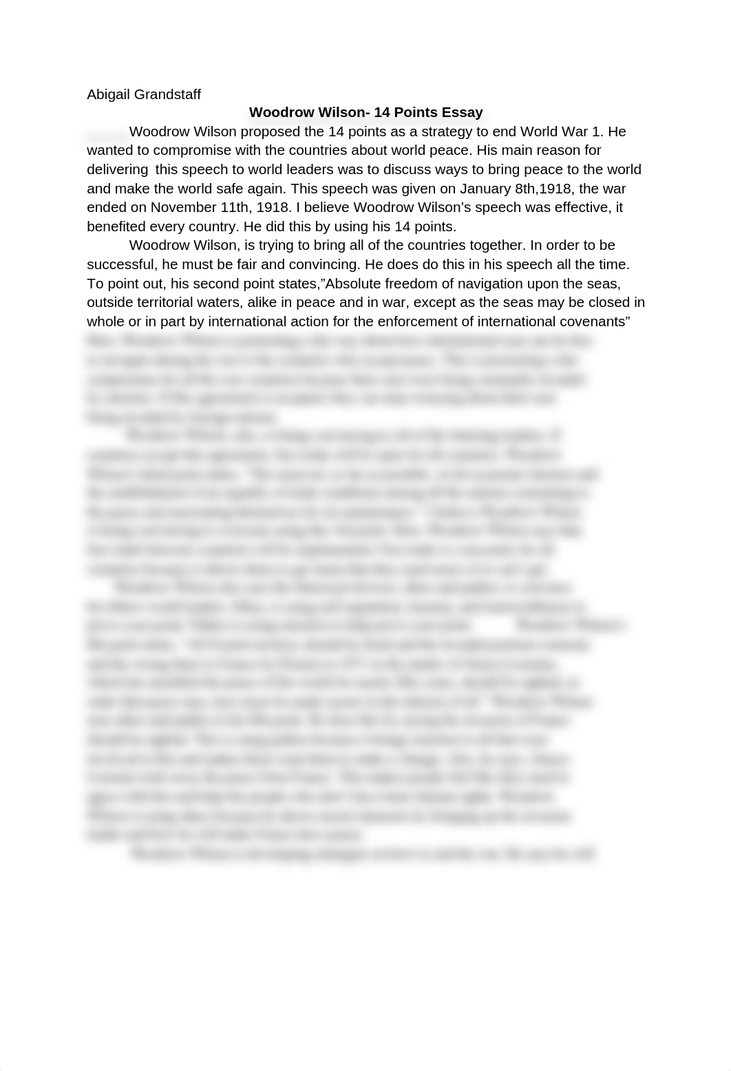 Abigail Grandstaff- Woodrow Wilson 4 Points Essay_d07svxdeek6_page1