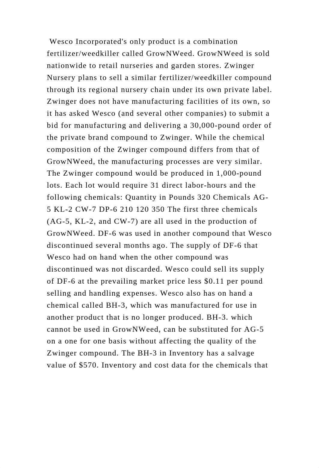 Wesco Incorporateds only product is a combination fertilizerweedkil.docx_d08453xsfnd_page2