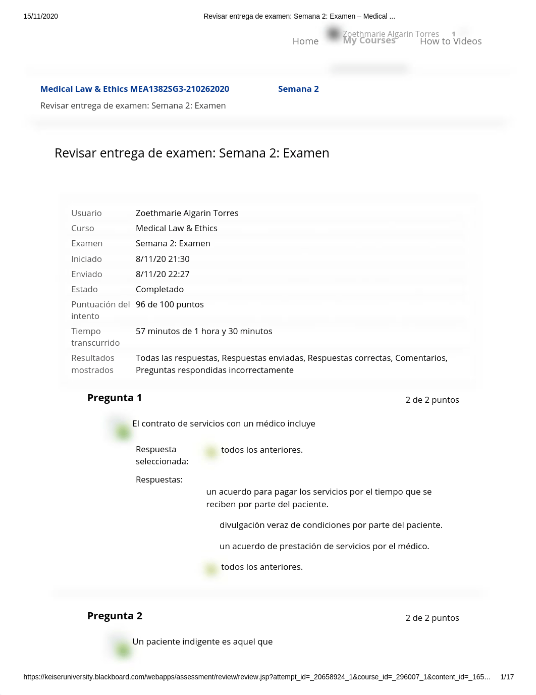 Revisar entrega de examen_ Semana 2_Leyes y Etica  Examen - Medical .._.pdf_d084bx5qoh4_page1