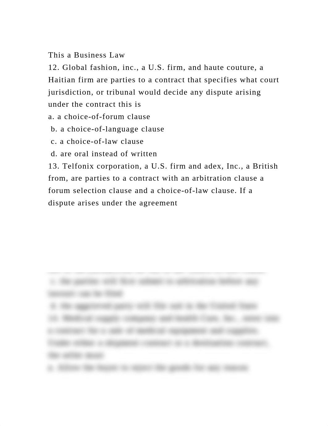 This a Business Law12. Global fashion, inc., a U.S. firm, and haut.docx_d088mca8y27_page2