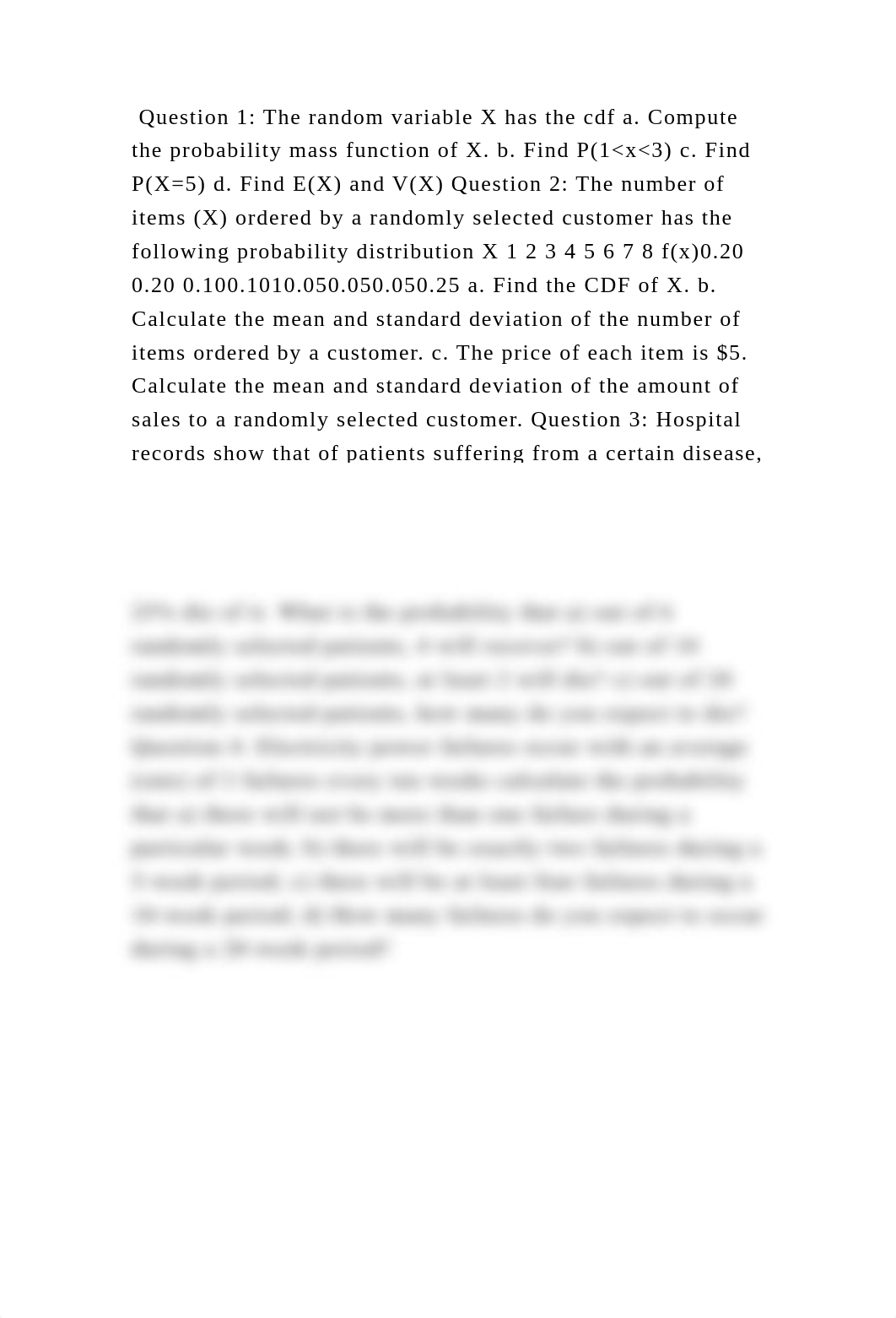 Question 1 The random variable X has the cdf a. Compute the probabil.docx_d088uivmjf3_page2