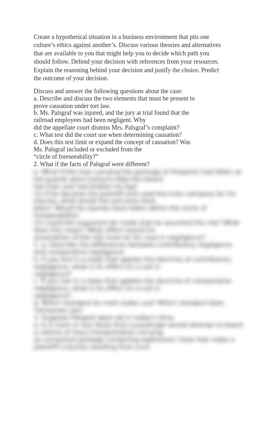 Create a hypothetical situation in a business environment that pits one culture.docx_d08lv670888_page1