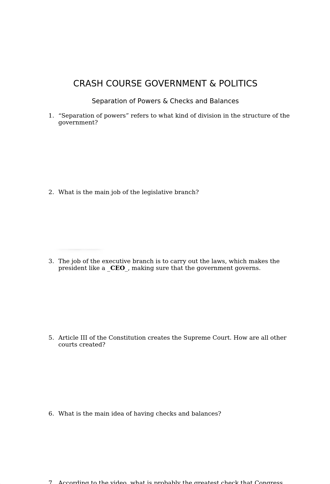 CRASH COURSE GOV Separation of Powers and Checks and Balances.docx_d093b28svu8_page1