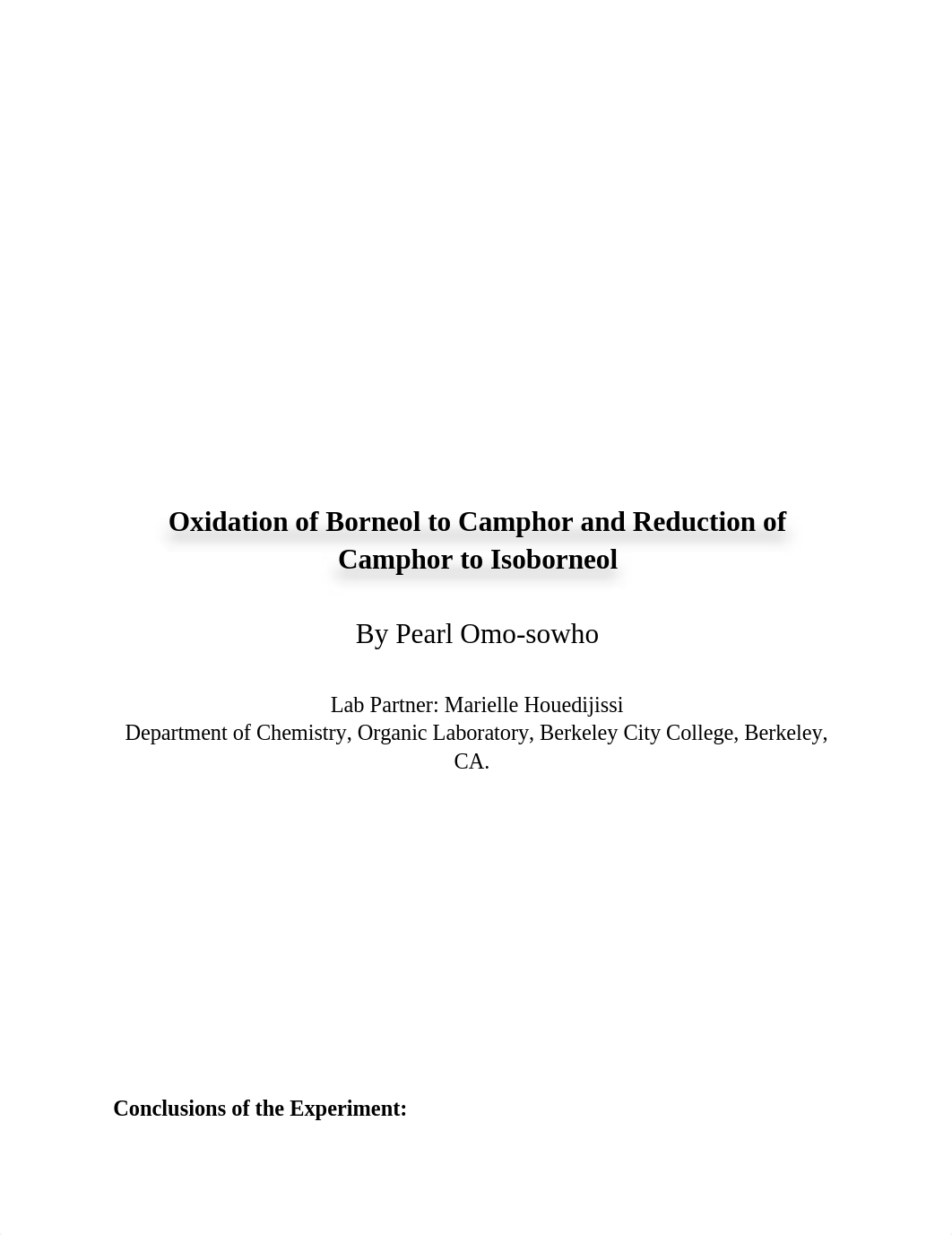 Oxidation of Borneol to Camphor and Reduction of Camphor to Isoborneol_d09btsou6dz_page1