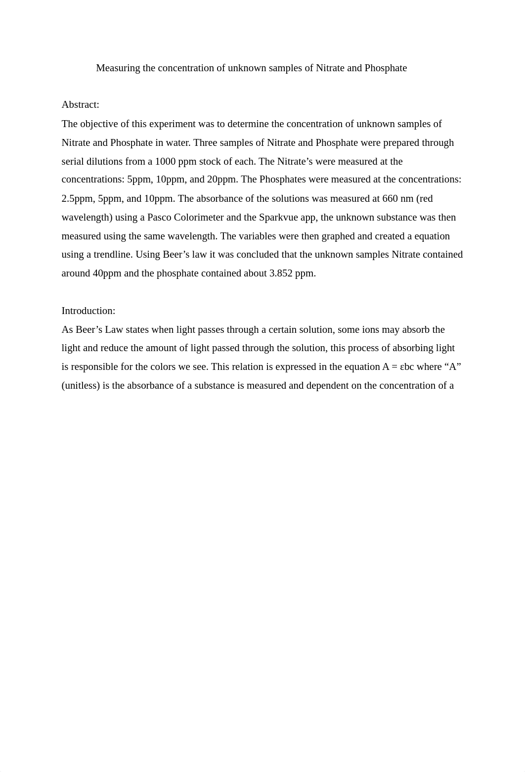 Measuring the concentration of unknown samples of Nitrate and Phosphate.pdf_d09jv6kdn7s_page1