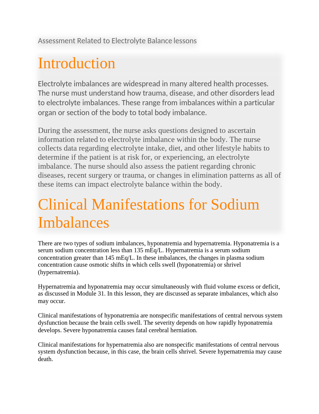 Assessment Related to Electrolyte Balance note.docx_d09onhnplnv_page1