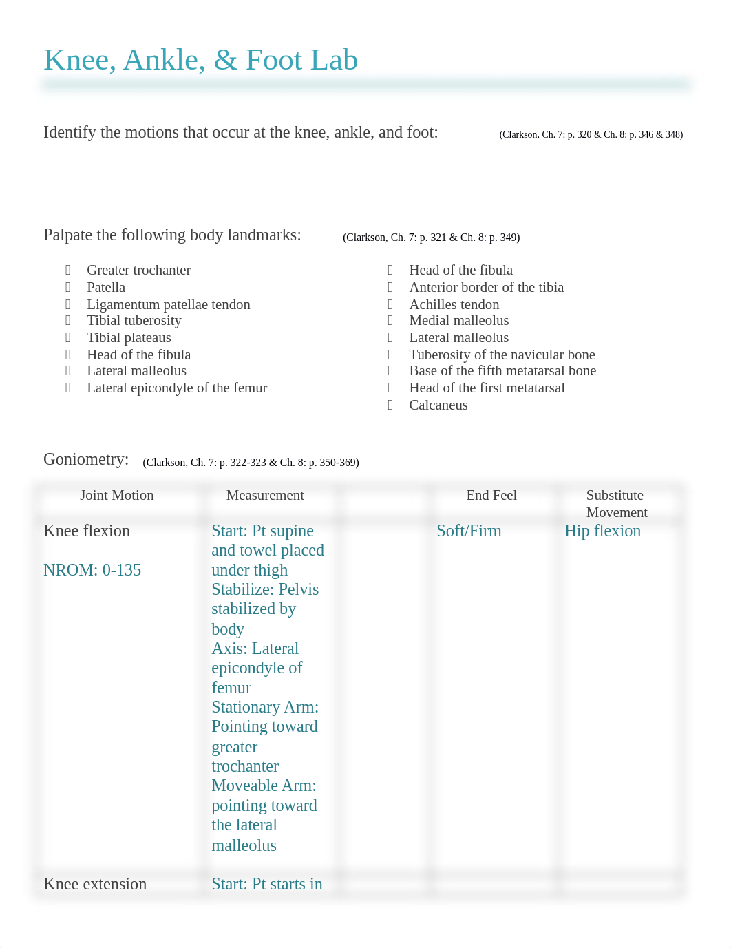 Knee, Ankle, and Foot Lab .docx_d09uhk1642o_page1