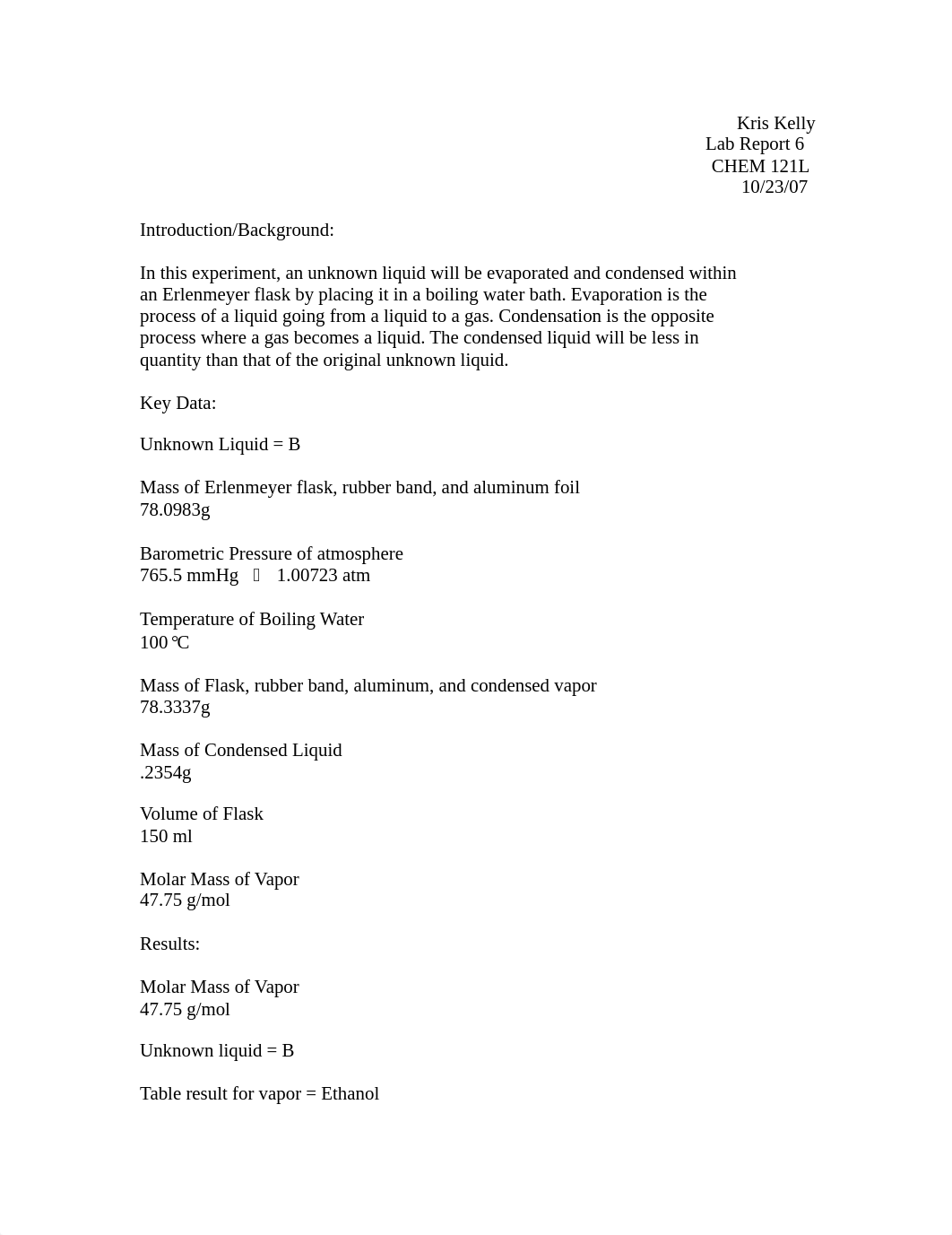 molar mass of vapor lab_d0ak1iahp87_page1